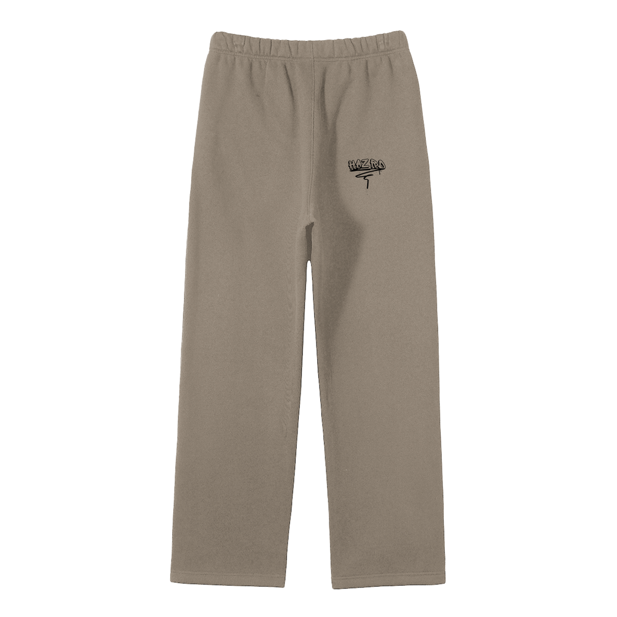 Unisex Solid Color Fleece Straight Leg Pants