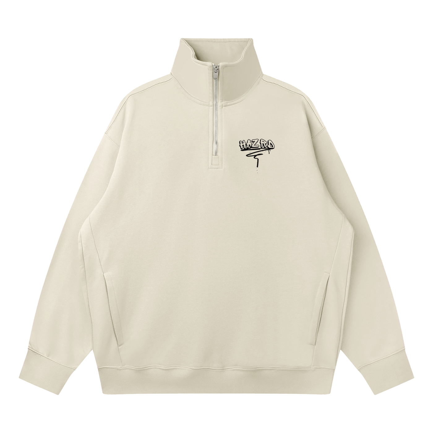 Quarter-Zip Drop Shoulder Sweatshirt